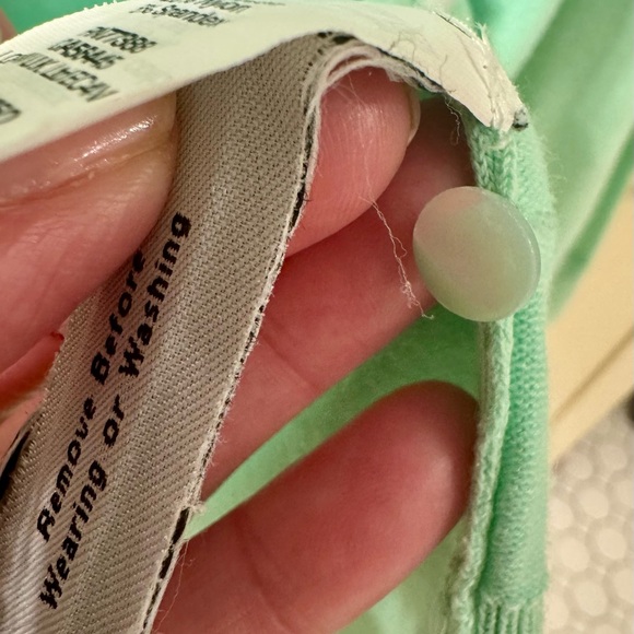 J. Crew Light Green Jackie Cardigan - Picture 4 of 5